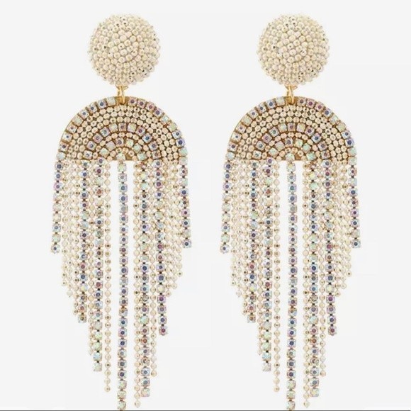 Beads Earrings For Women Hand-Make Long Link Tassel Trendy Accessories - Picture 1 of 5